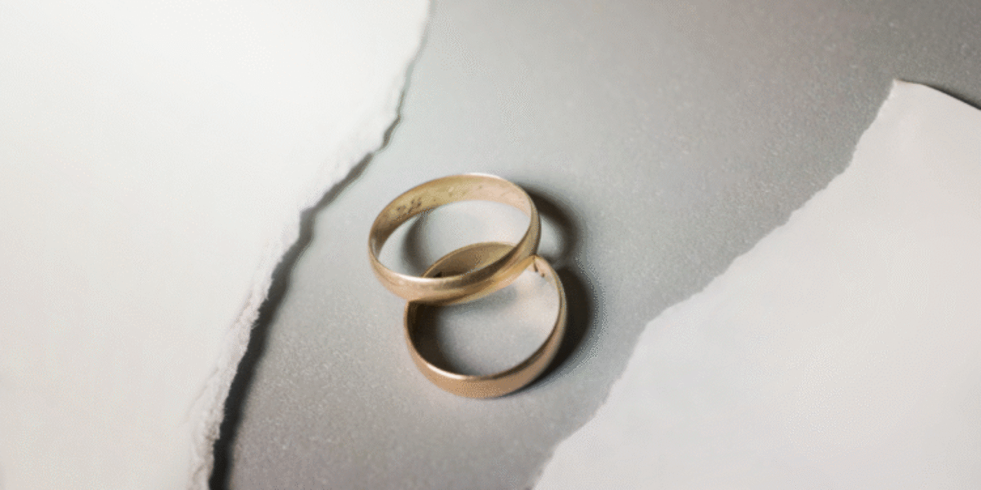 Broken Paper with Golden Wedding Rings. High Quality and Resolution Beautiful Photo Concept View more by Octavian Grigorescu's Images